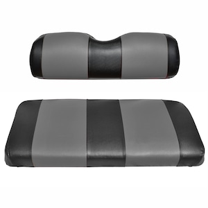 Uniwersalny pokrowiec na tylne siedzenie wózka golfowego Premium Marine Vinyl - wymienny - 5-panelowe przeszycia - łatwy w montażu - czarny i antracytowy