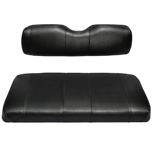 Club Car Precedent Golf Cart Seat Cover Replacement Premium Marine Vinyl - 5 Panel Stitching - Easy to Install - Black