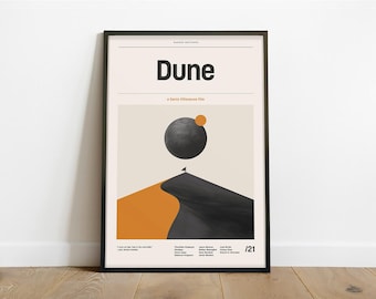 Dune Inspired Poster – Alternative Modern Minimalist Art Print (Instant Digital Download)