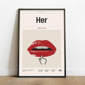 Her - Alternative Minimalist Vintage Movie Poster. Instant Digital Download.