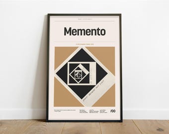 Memento Inspired Poster – Alternative Modern Minimalist Art Print (Instant Digital Download)