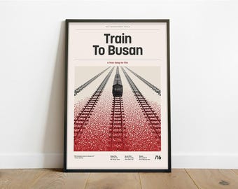 Train to Busan Inspired Poster – Alternative Modern Minimalist Art Print (Instant Digital Download)
