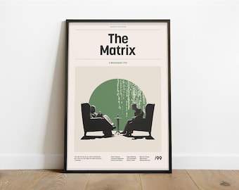The Matrix Inspired Poster – Alternative Modern Minimalist Art Print (Instant Digital Download)