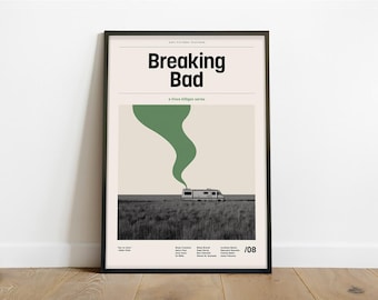 Breaking Bad Inspired Poster – Alternative Modern Minimalist Art Print (Instant Digital Download)