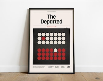 The Departed Inspired Poster – Alternative Modern Minimalist Art Print (Instant Digital Download)