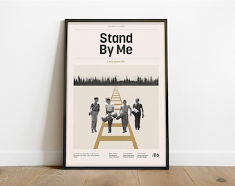 Stand By Me Inspired Poster – Alternative Modern Minimalist Art Print (Instant Digital Download)
