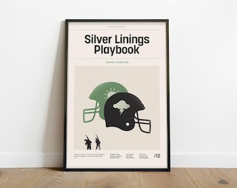 Silver Linings Playbook Inspired Poster – Alternative Modern Minimalist Art Print (Instant Digital Download)