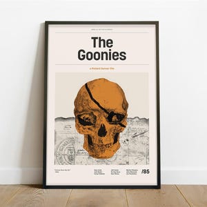 The Goonies Inspired Poster – Alternative Modern Minimalist Art Print (Instant Digital Download)