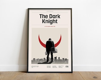 The Dark Knight Inspired Poster – Alternative Modern Minimalist Art Print (Instant Digital Download)