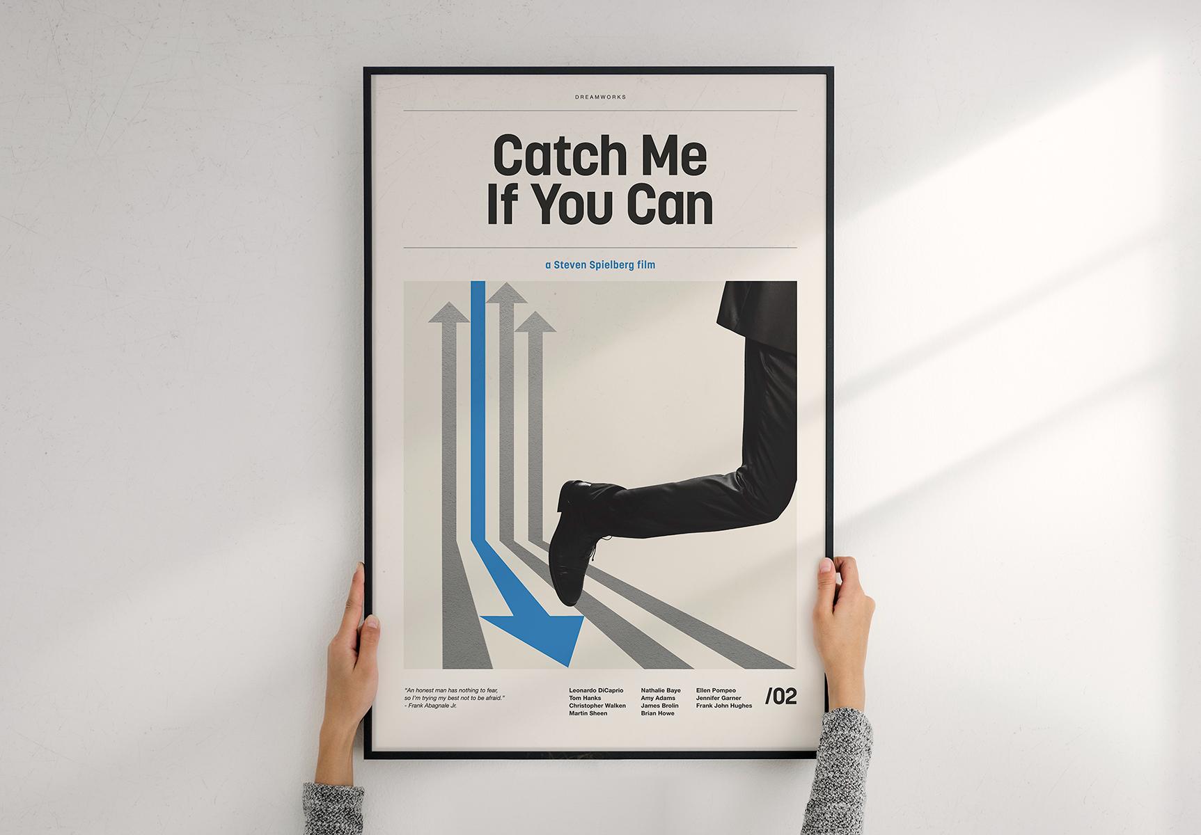Catch Me If You Can Inspired Poster – Alternative Modern Minimalist Art ...