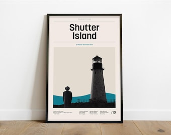 Shutter Island Inspired Poster – Alternative Modern Minimalist Art Print (Instant Digital Download)