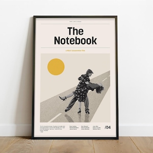 The Notebook Inspired Poster – Alternative Modern Minimalist Romance Drama Wall Art Print, Instant Digital Download