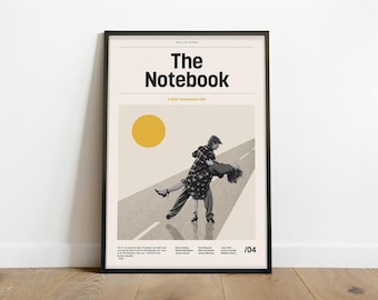 The Notebook Inspiriertes Poster - Alternative moderne minimalistische Kunstdruck (Sofortiger digitaler Download)