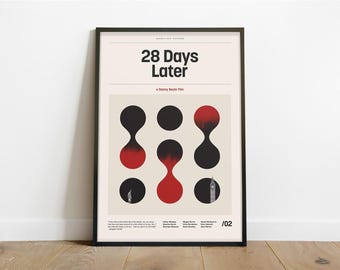 28 Days Later Inspired Poster – Alternative Modern Minimalist Art Print (Instant Digital Download)