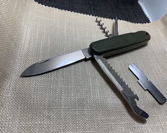 Victorinox Trooper Swiss Army knife is a large, GAK, retired, 108 mm