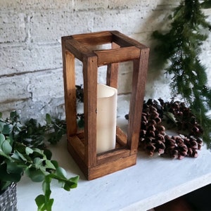 Candle Lantern Wedding Center Piece Wooden Decor