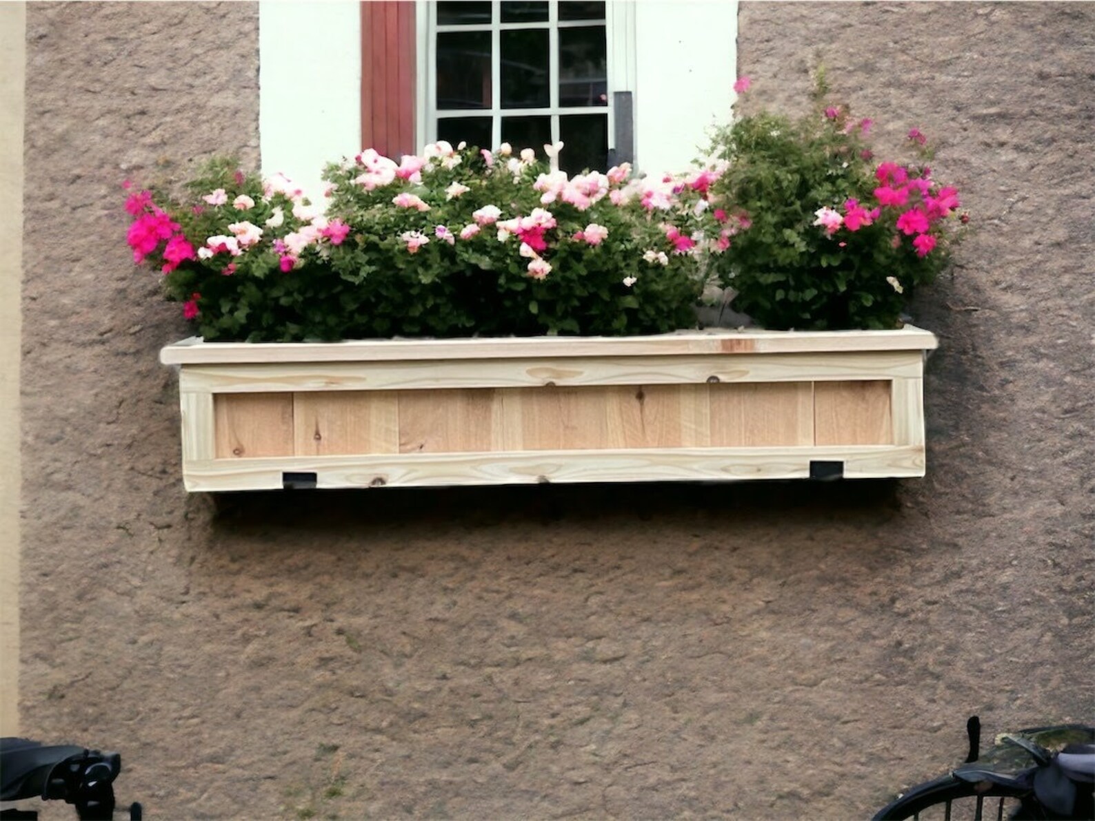 Window Box Flower Hanging Planter Cedar Planter Window Flower Etsy