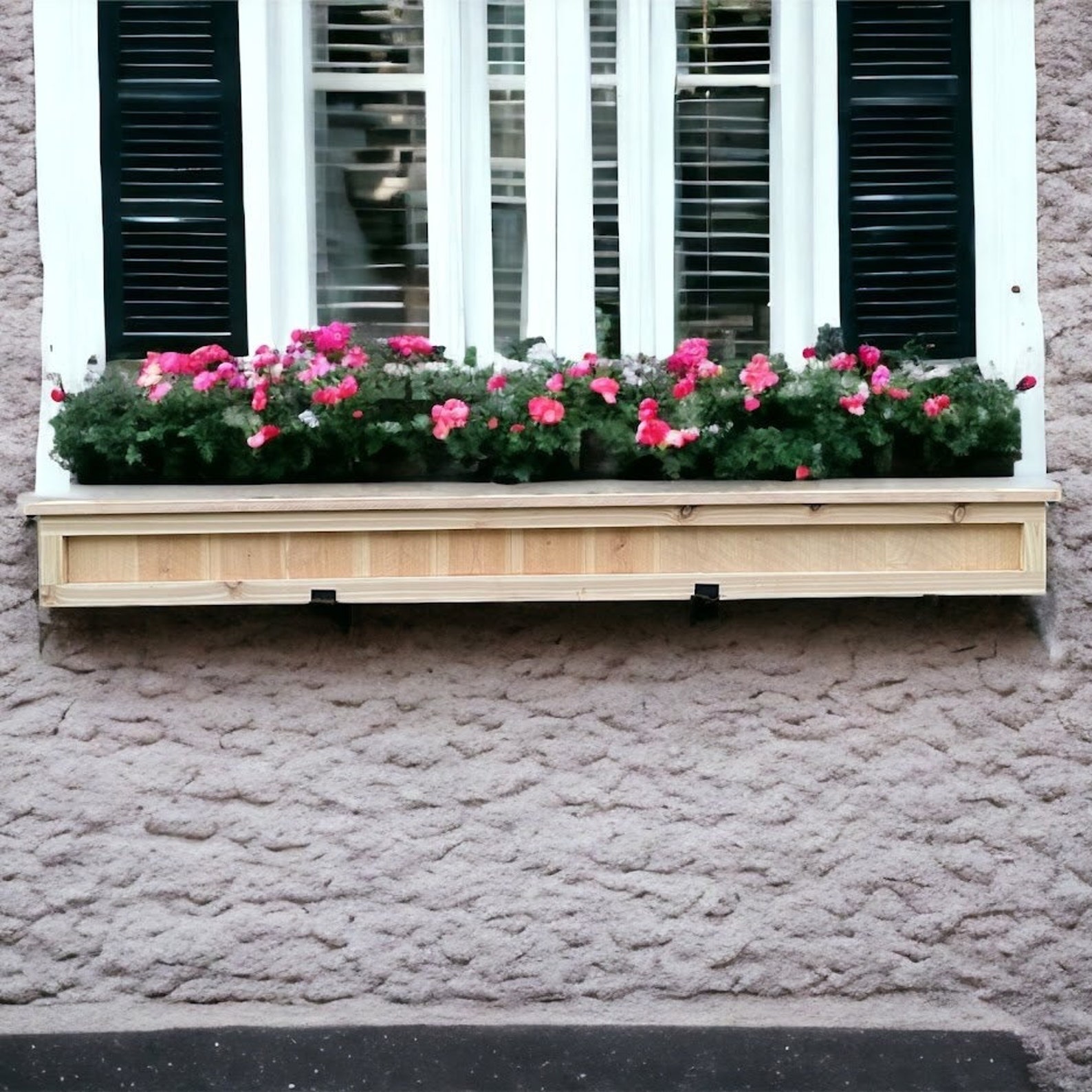 Window Box Flower Hanging Planter Cedar Planter Window Flower Etsy
