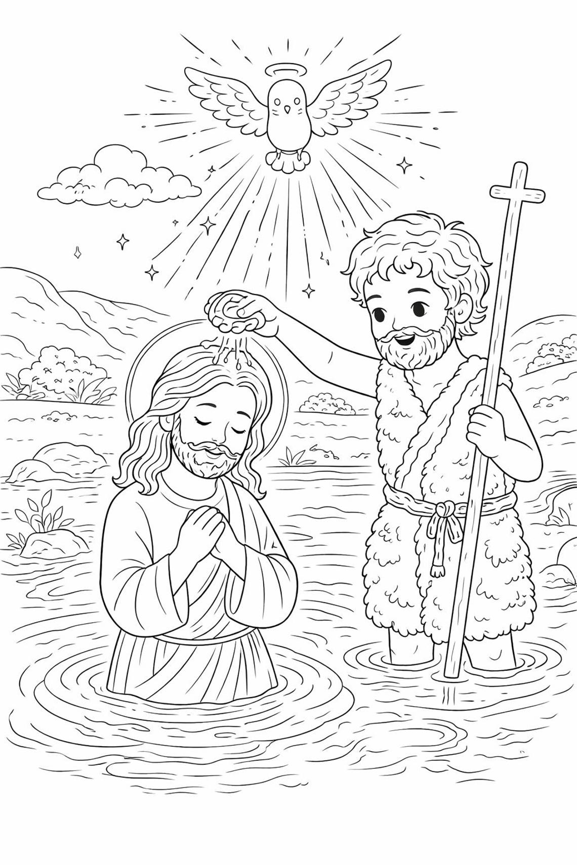 Catholic Coloring Pages for Kids and Adults Printable Bundle Catechism ...
