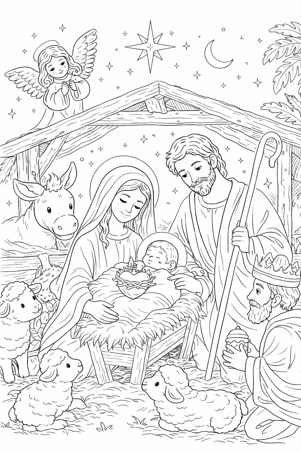 Catholic Coloring Pages for Kids and Adults Printable Bundle Catechism ...