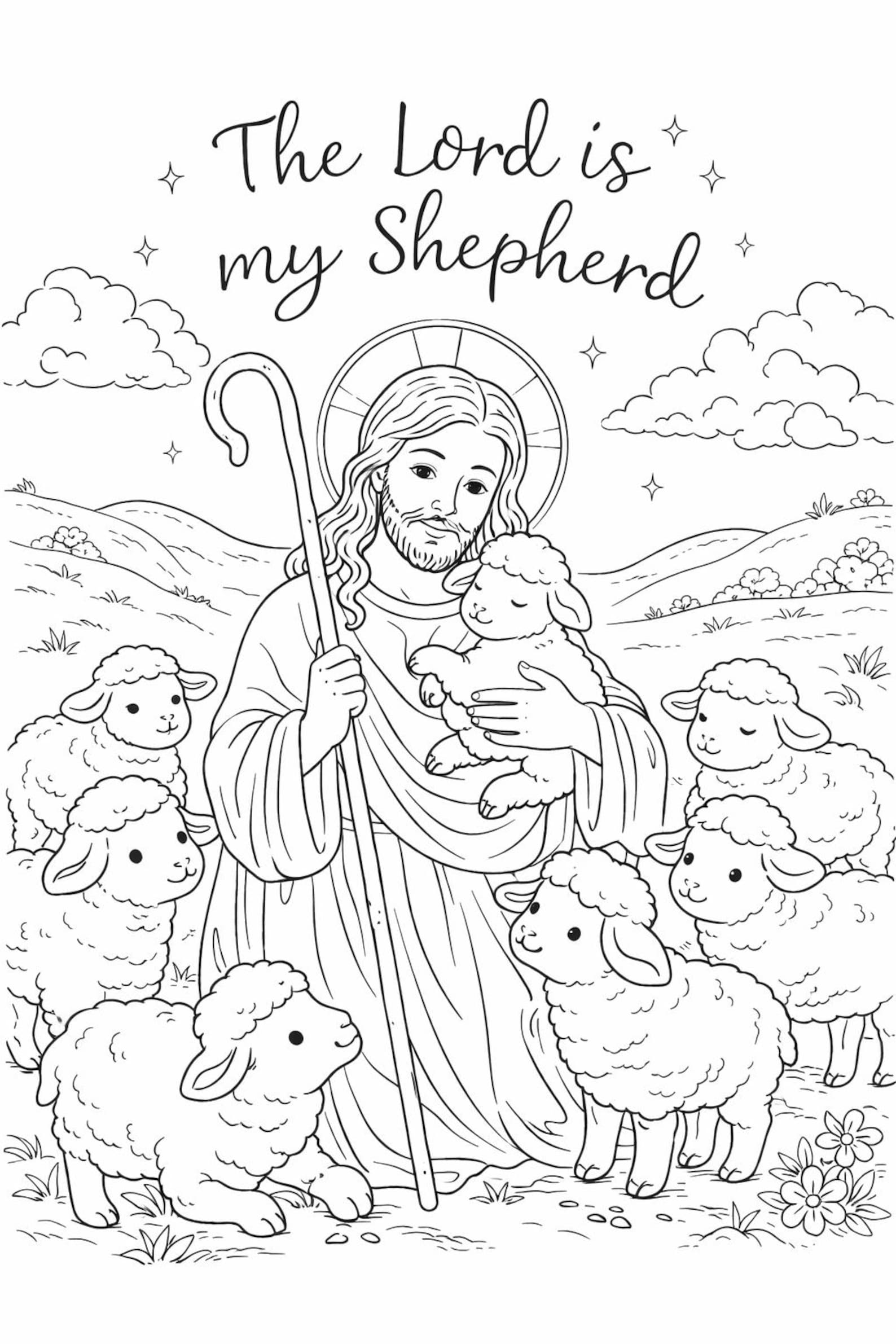 Catholic Coloring Pages for Kids and Adults Printable Bundle Catechism ...