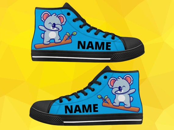 Kawaii Koala Shoes Koala Blue Sneakers Not Converse Kids - Etsy.de