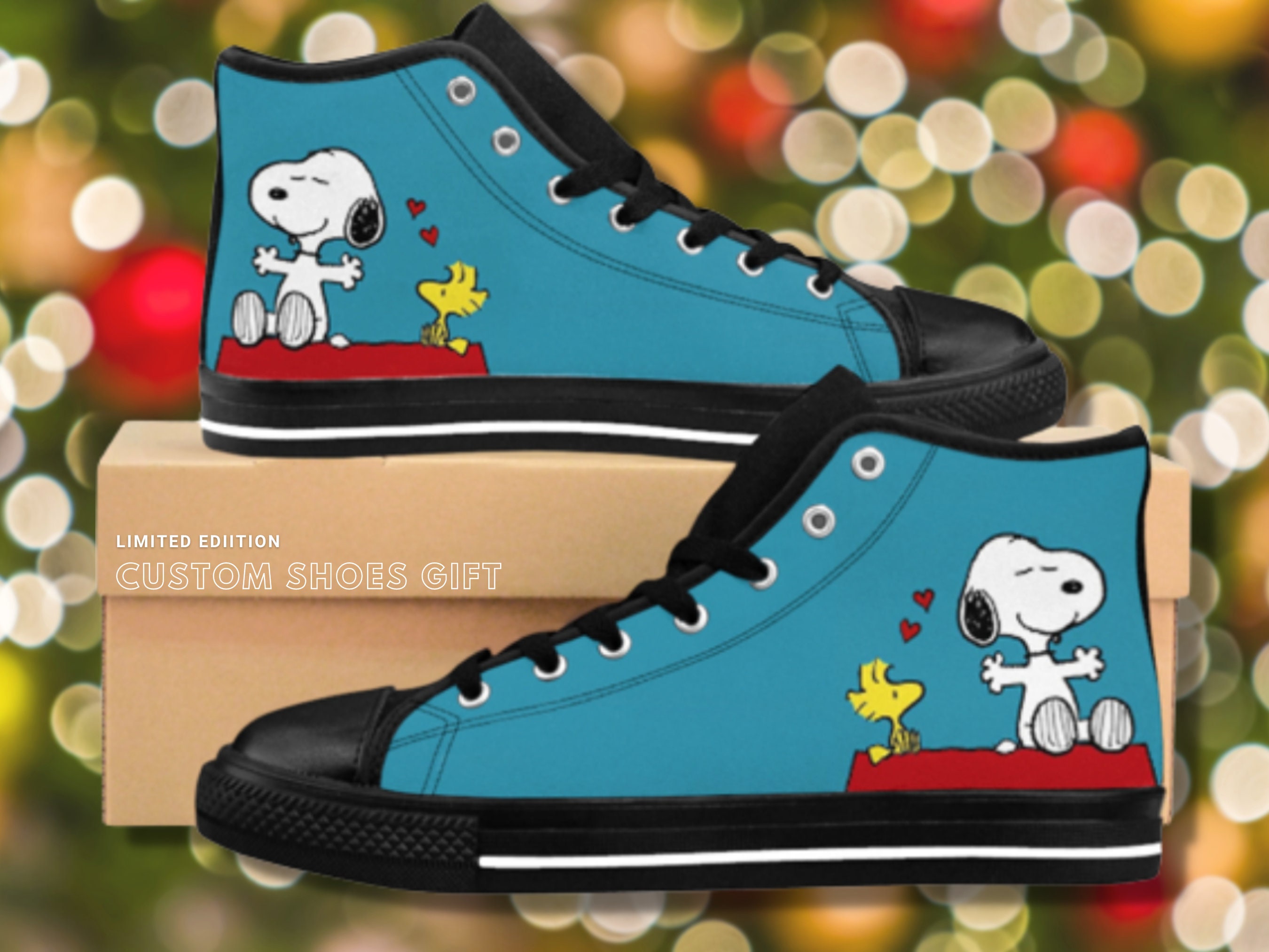 Snoopy shoes, Snoopy christmas gift, Snoopy sneakers, Snoopy gifts