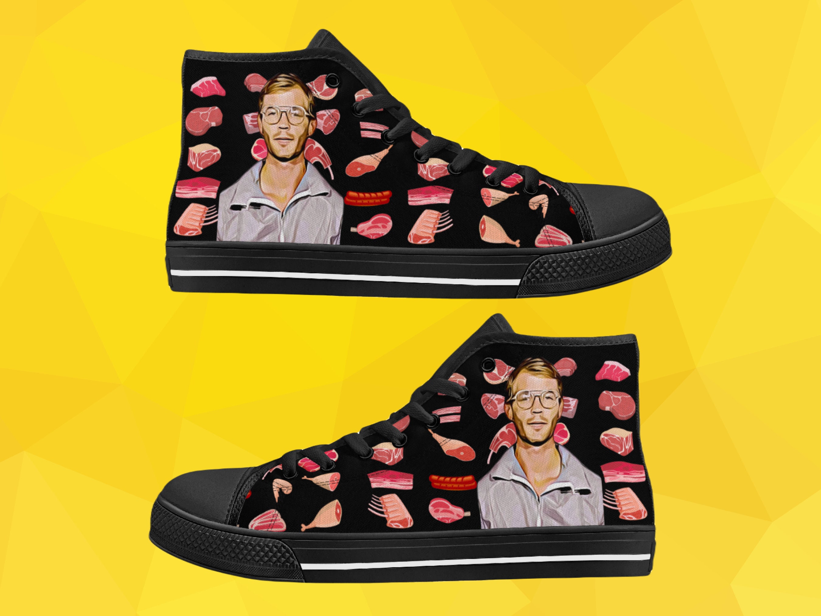 Serial Killer Shoes, True Crime Shoes, Women’s Slip On Shoes, Goth