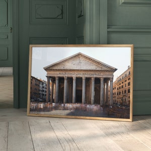 Rome Print, Rome Pantheon Poster Instant Download, Travel Art, Wall Decor, City Photography, Rome, Italy