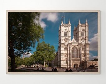 Westminster Abbey Print, London Poster, London Poster, Travel Art, London Decor, Street Photography, UK, England, United Kingdom