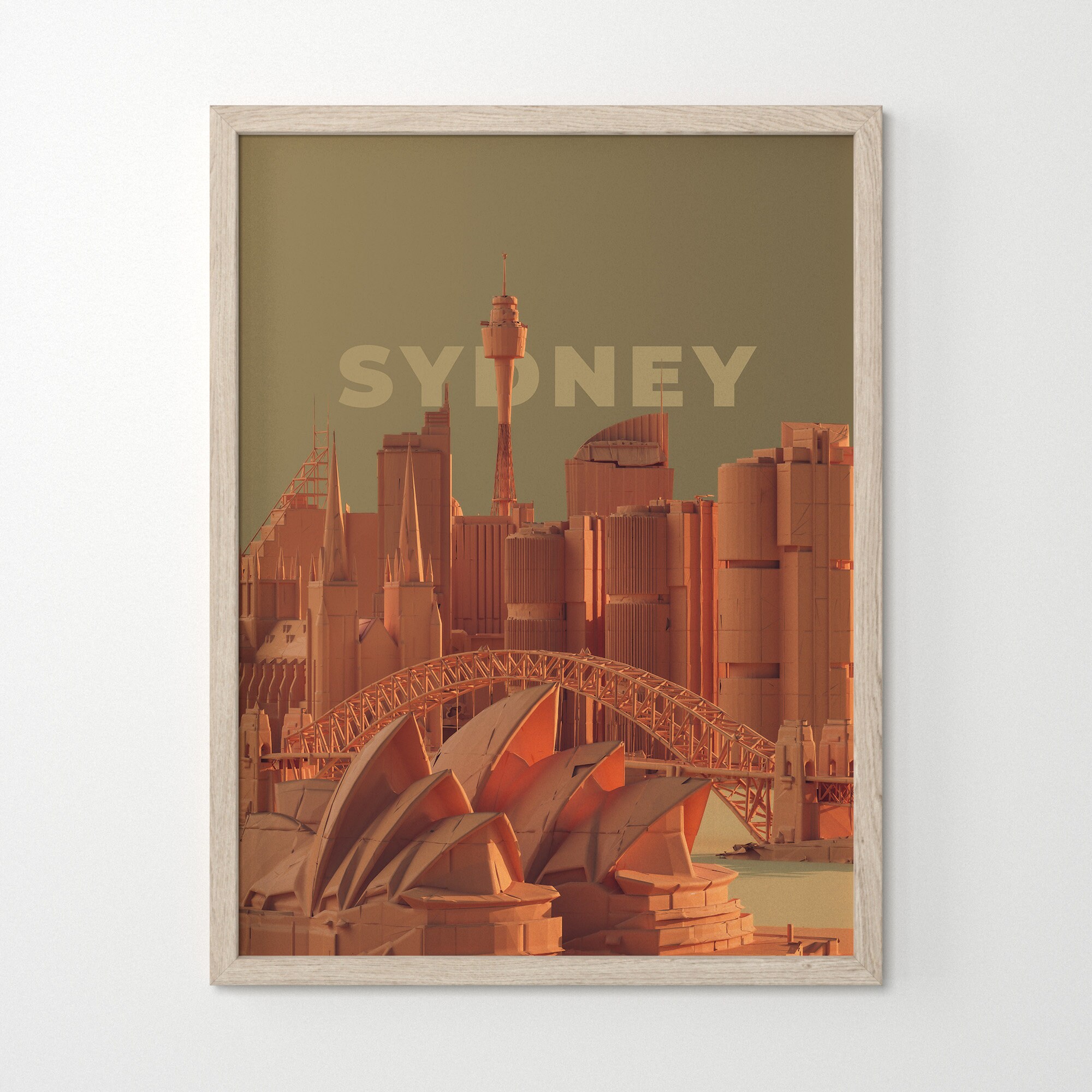 Sydney Australia Poster, Sydney Art, Australia Famous Landmarks, Sydney Architecture Print