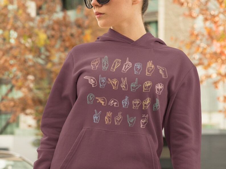 ASL Teacher Sweatshirt Cute Sweater for Teacher Sign Etsy