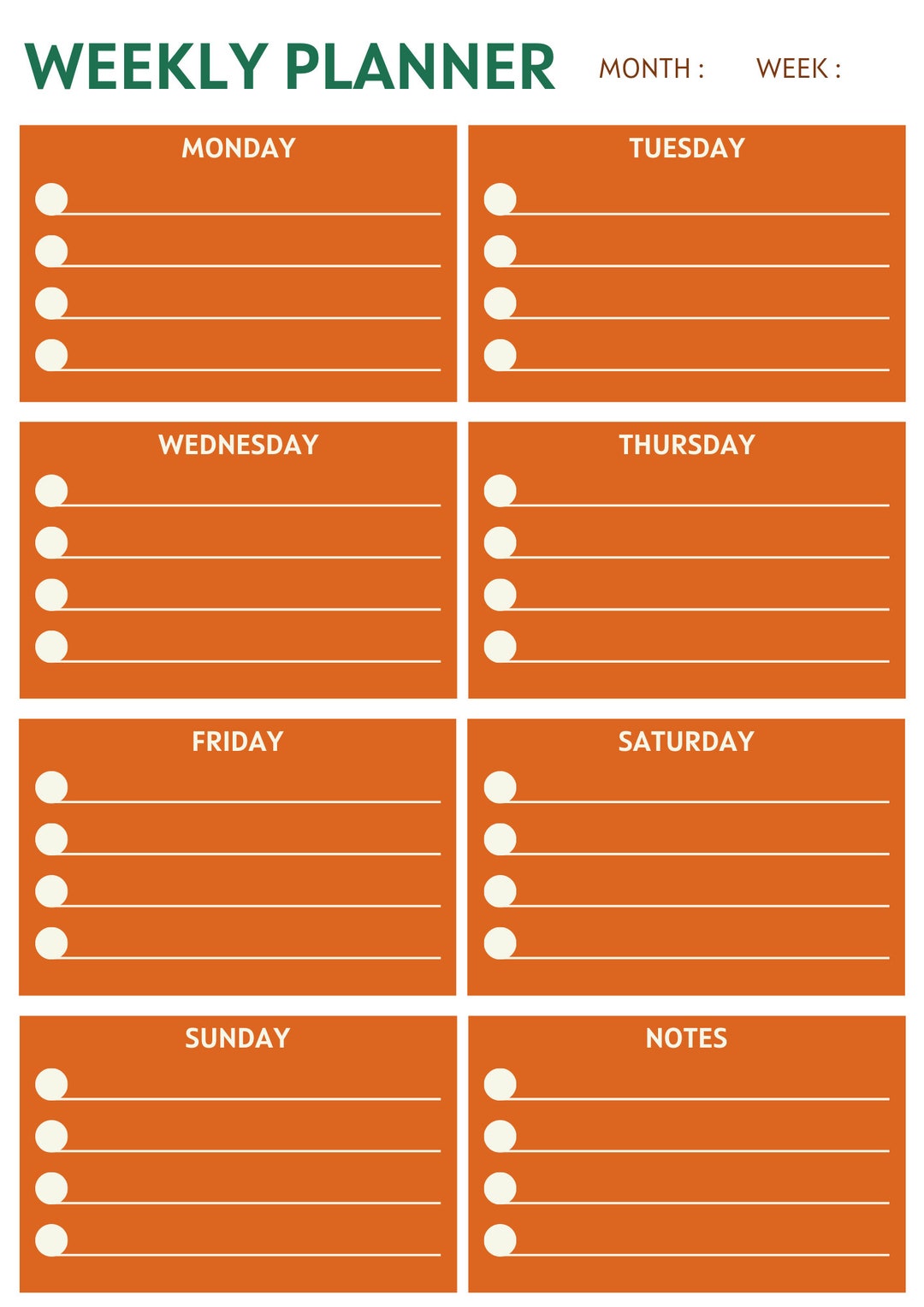 Hourly Planner Ideas