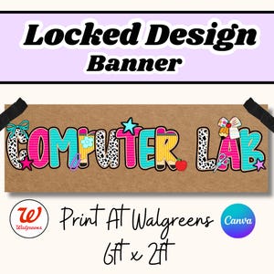 Computer Lab Printable Banner Design,Welcome To The First Grade,Locked Design,Walgreens Printable Party Tapestry,6ftx2ft Poster, Classroom