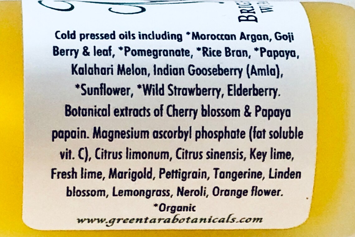 VITAMIN C FACIAL OIL Brightening Facial Oil for Dark Spots Etsy