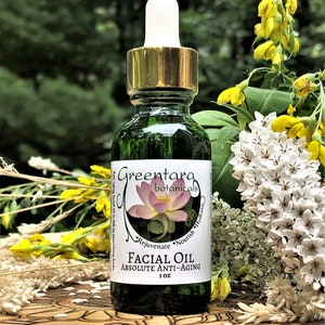 BIO-Gesichtsöl ANTI AGING Gesichtsölserum/Feine Linien & Pflege für reife Haut/Feuchtigkeitsspende/100% natürliche Hautpflege/Vegan/Grausamkeitsfreie Schönheit
