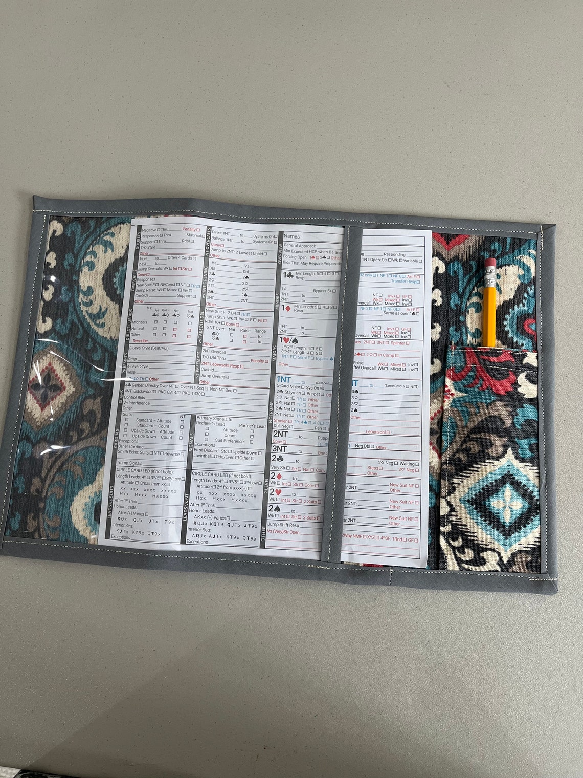 Bridge Convention Card Holders Etsy