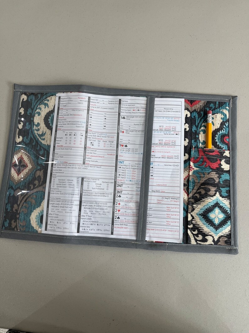 Bridge Convention Card Holders Etsy