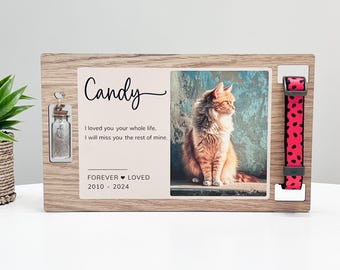 Personalized Pet Urn with Photo, Collar Holder & Fur Keepsake Bottle
