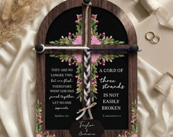 Custom Wedding Cross Sign - Unity Wedding Ceremony