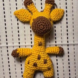 Crochet Giraffe Keychain