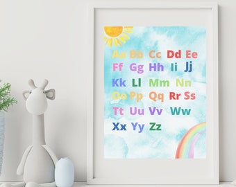 ABC educational poster school printables ABC's