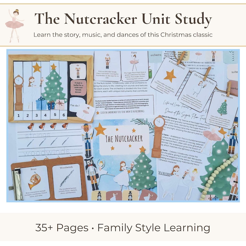 Nutcracker Christmas Family Style Unit Study| Homeschool Holiday ...