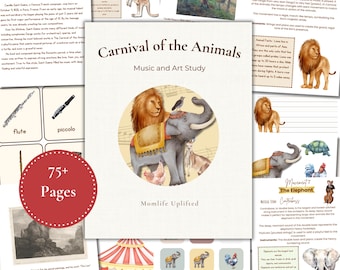 Carnival of the Animals Music & Art Study, Charlotte Mason Homeschool Printables