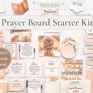 Gebedsbordset – christelijk 2026 visiebordsjabloon voor vrouwen