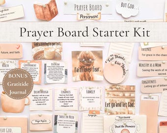 Kit de tableau de prière - Modèle de tableau Christian 2026 Vision pour femmes