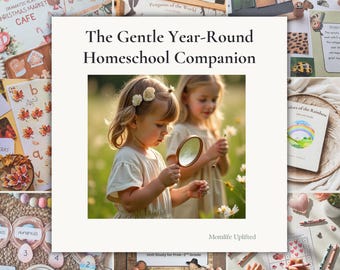 Seasonal Homeschool Curriculum Companion |  Gentle Preschool Kindergarten Elementary Printable Megabundle, Digital Download