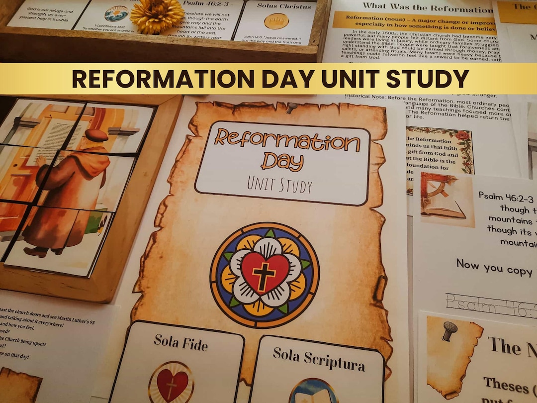 Reformation Day Unit Study, Charlotte Mason Homeschool Printables ...