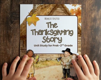 Thanksgiving Activities for Kids | Pilgrims & Native Americans Unit Study | Fall Homeschool Printables for Preschool to Grade 2