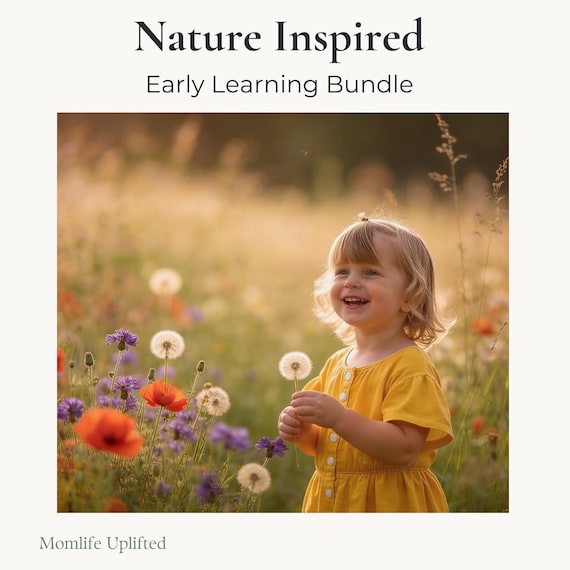 Reggio Emilia Preschool Printables | Nature School Prek Curriculum | Montessori & Charlotte Mason Early Learning